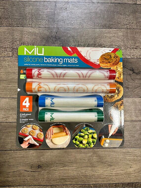 MIU Silicone Baking Mats Multicolor NWT